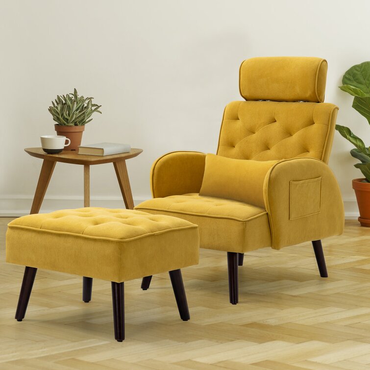 Leon chair and cheap footstool